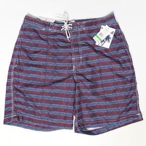 NWT Trunks Surf & Swim Co. American Stripes Flag Swami Swim Shorts Men Size L
